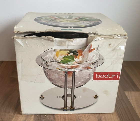 Image 1 of Bodum - Rotondo - Ciotola vintage per cioccolato in vetro con supporto in metallo design Carsten Jörgensen incl. scatola