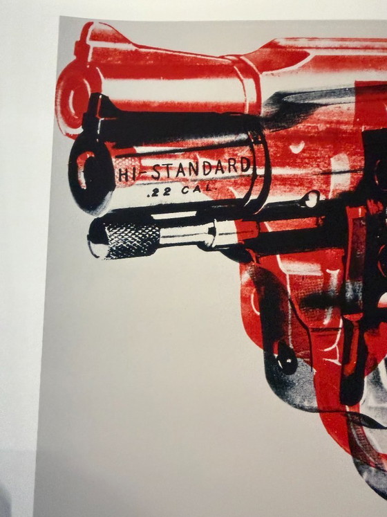 Image 1 of Andy Warhol (1928-1987), Geweer, ca. 1981-1982 (blok en rood op wit), copyright 2013 The Andy Warhol Foundation for the Visual.