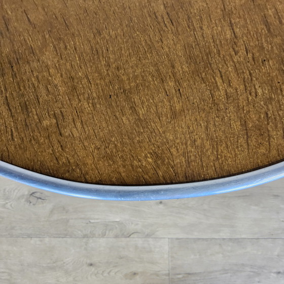 Image 1 of Table basse vintage - Ma maison Bas van Pelt (chrome et bois) table basse milieu du siècle (vers 1930)