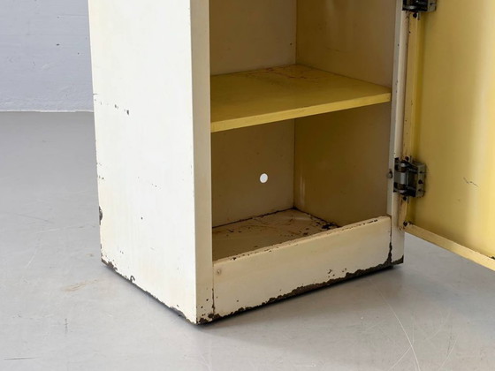 Image 1 of Industrial steel sheet chest of drawers by R. Daurat, France, 1950s
