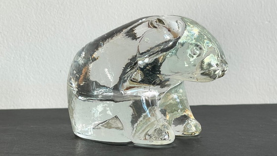 Image 1 of BOUGEOIR Ours Polaire CRISTAL Vintage