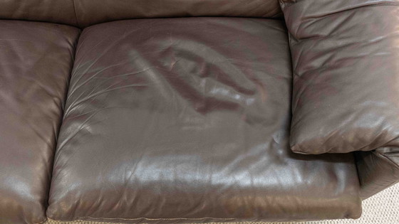 Image 1 of Cassina Maralunga 3-Sitzer-Sofa aus Leder von Vico Magistretti