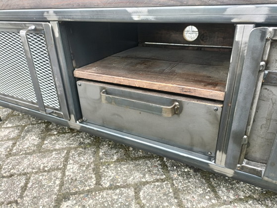 Industrieel Tv Meubel – Hal 5, tv-meubelen, Metal, Wood (photo 5 of 15)