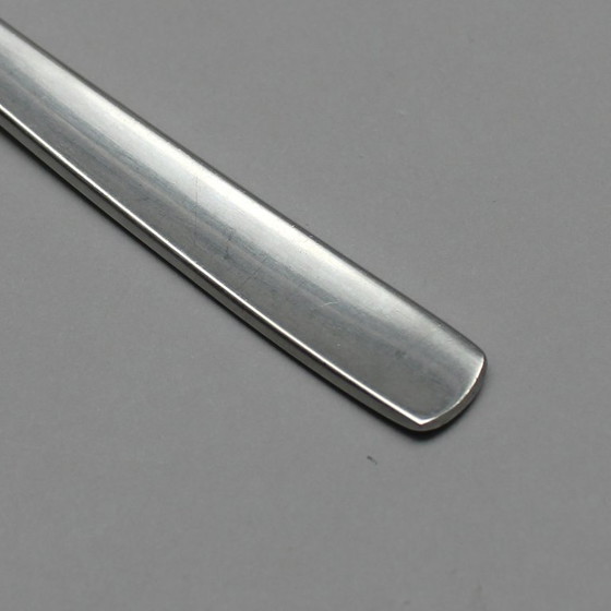 Image 1 of Folke Arström (1907-1997) - Gense Sweden - model Facette - 18-8 stainless steel - set van 6 lepels en 6 vorken (12x) 
