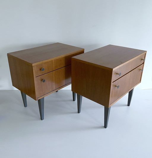 2X Vintage Danish Modern Nachttische