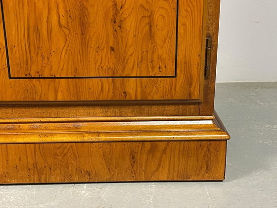 Drexel Heritage Mobile bar / Credenza buffet Campaign anni '70 – Piano scorrevole estensibile. USA, anni (photo 4 of 24)