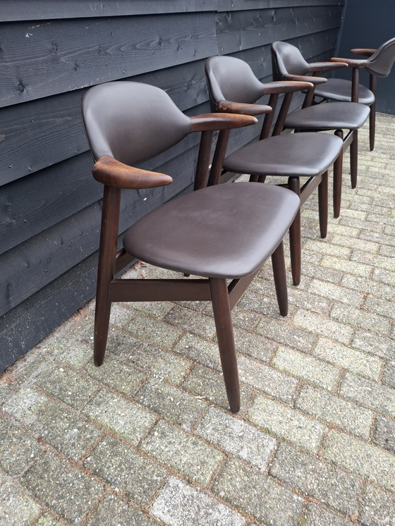 Image 1 of 4 sedie Tijsseling in corno di mucca