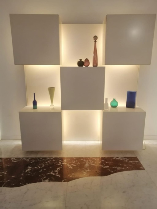 1 Modular wall unit ‘Life’ designed by Roberto Monsani and produced by Acerbis