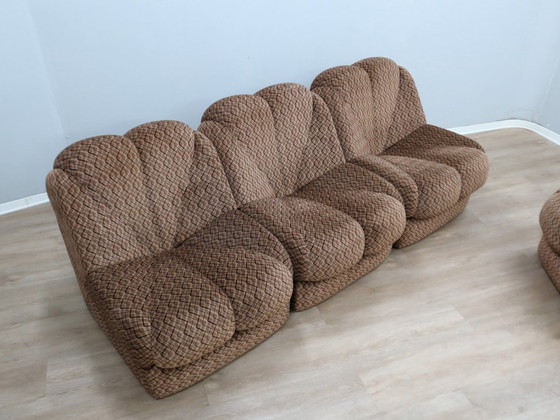 Image 1 of Italian vintage flower inspired design modular sofa, 1970s