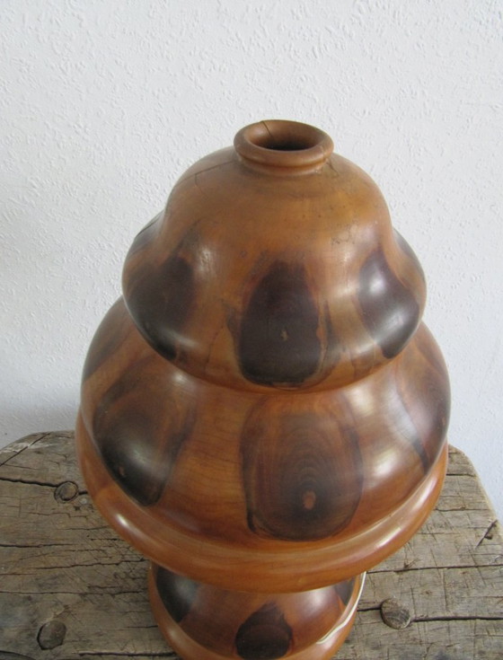 Antique Brazilian Art Deco Butterfly Wood lamp, Table lamps, Brown (photo 5 of 15)