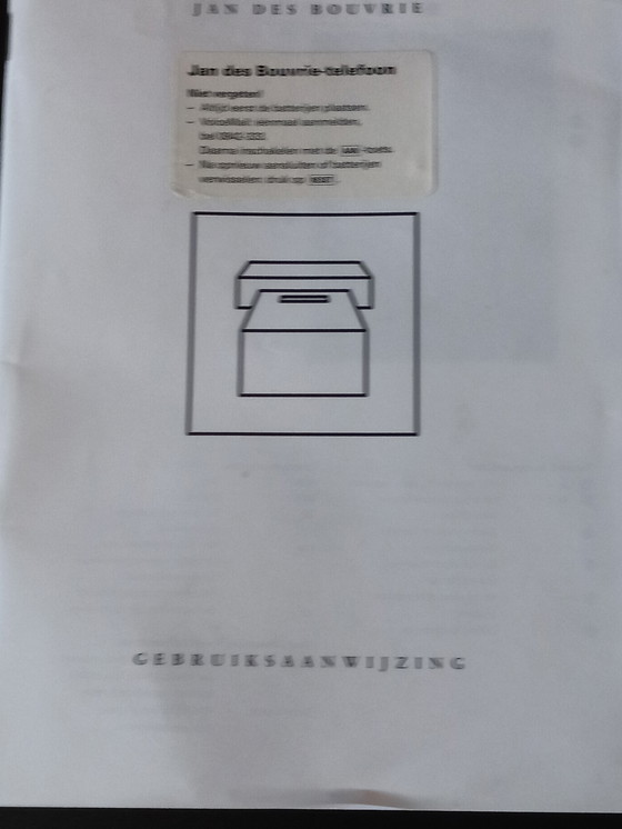Image 1 of Signal rouge Jan de Bouvrie Téléphone