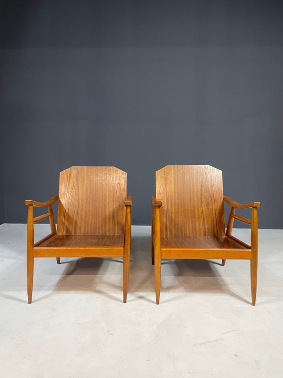 Image 1 of Paire de fauteuils de salon modernes du Mid Century, Tchécoslovaquie, années 1960
