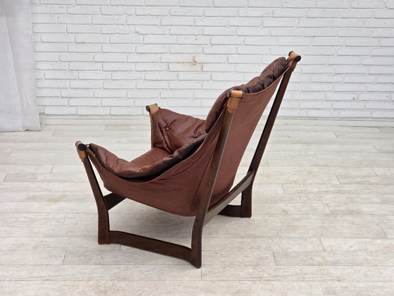 Image 1 of Fauteuil lounge « Trega », design norvégien des années 1970 par Tormod Alnaes.