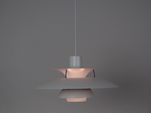 Dänische PH 5 Hängelampe von Poul Henningsen, Louis Poulsen, 1958 – hanglampen, Aluminium (photo 2 of 11)