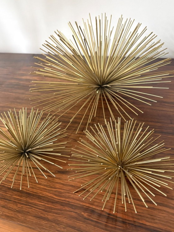 Decorative ornaments with spikes in mid-century style – Decorative Objects, Metal (photo 7 of 8)