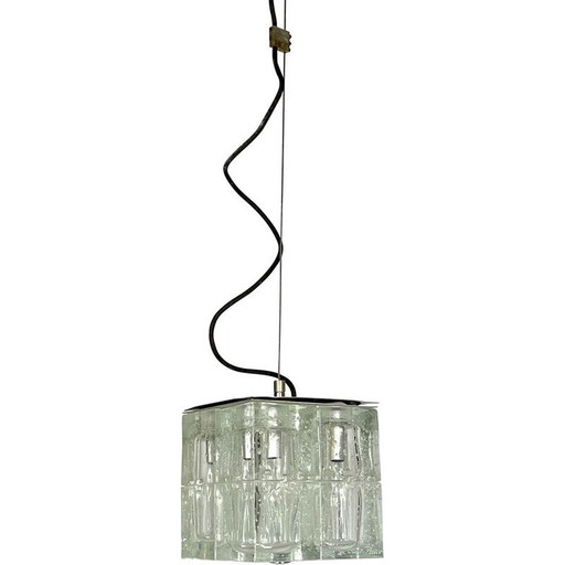 Vintage hanglamp in murano glas van Poliarte, Italië 1970