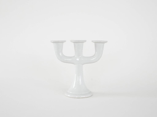 Ceramic candle holder, Swedish design, 1970s, manufacturer: Guldkroken Hjo
