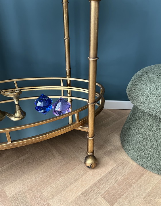 Image 1 of Goudkleurige Normandy Bar Cart van Bungalow 5