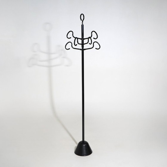 Appendiabiti “Servomanto” di Achille Castiglioni per Zanotta, anni '80, Metallo, Plastica, Nero, 1980 (foto 3 di 15)