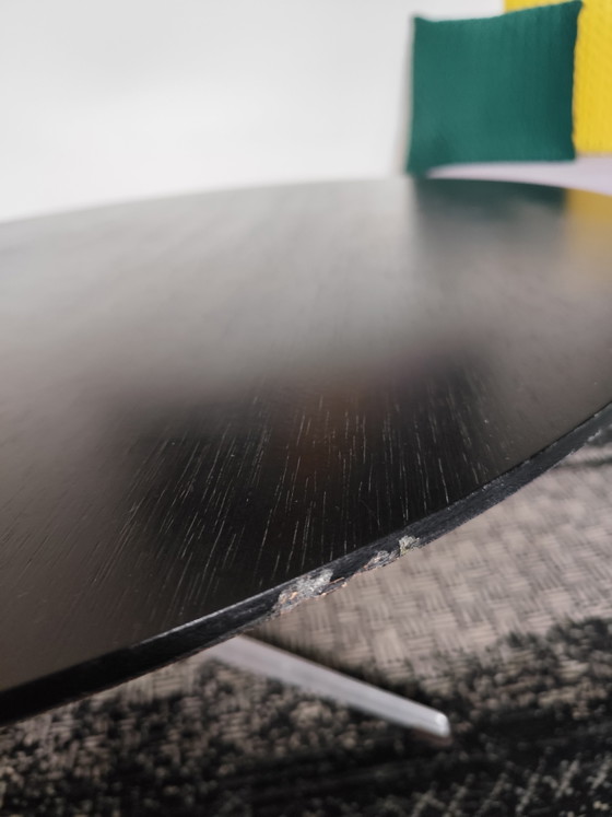 Image 1 of Arne Jacobsen for Fritz Hansen RARE 3-Arm Black - Model 3513 / coffee table (1958/60) Ø 110 cm