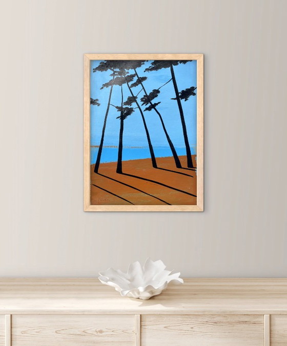 Acrylic and ink on paper, 40x30 cm, framed. – Paintings & Drawings (photo 9 of 10)