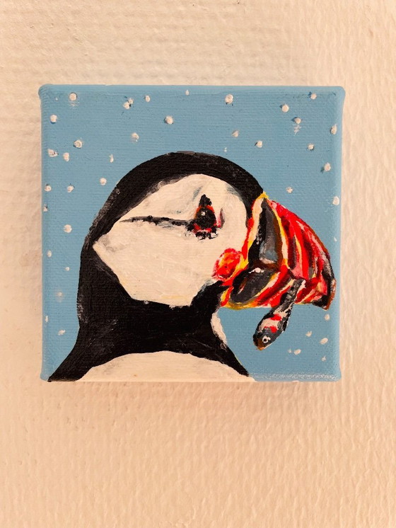 Image 1 of Portrait of a puffin