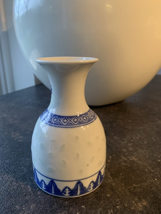 Petite cruche, linglong, Objets déco, Porcelaine, Bleu (photo 7 sur 10)