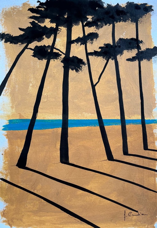 Framed A4 sketch. Signed. – schilderijen tekeningen, Paper (photo 2 of 8)