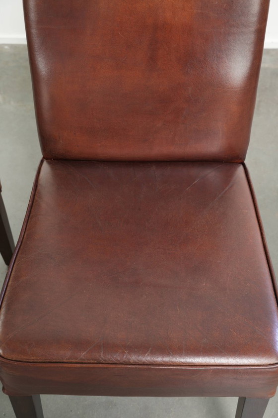 6x Bonitas Y Cómodas Sillas de comedor De Piel De Oveja De Estilo Inglés – Leather, Klassiek (photo 10 of 15)
