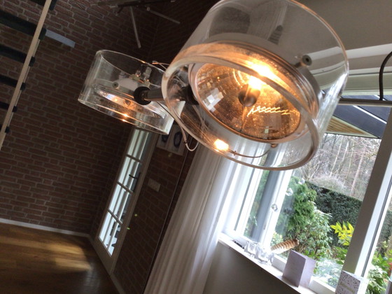 Image 1 of English design pendant lamp with four glass shades
