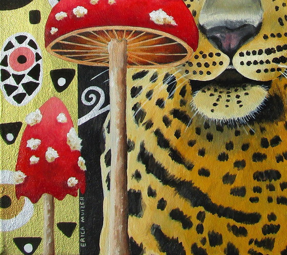 Image 1 of Magnifique peinture à la main d'un jaguar