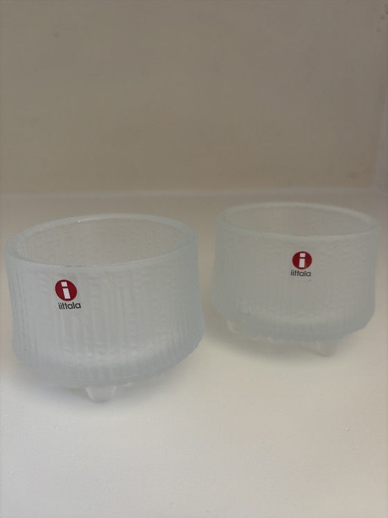 2x Iittala Ultimatum Thule matte Teelichthalter – Kerzenhalter, Glass (photo 4 of 5)