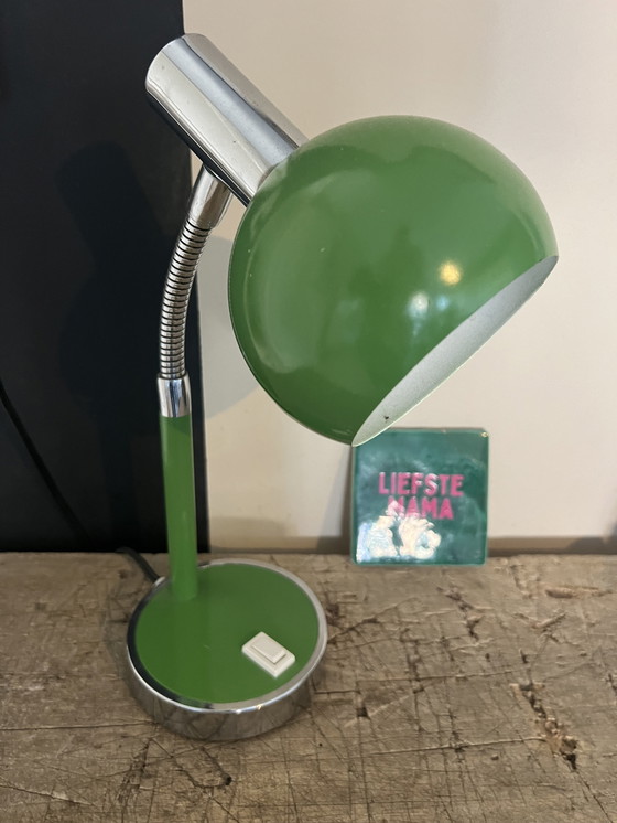 Image 1 of Vintage Green Taffle Lamp