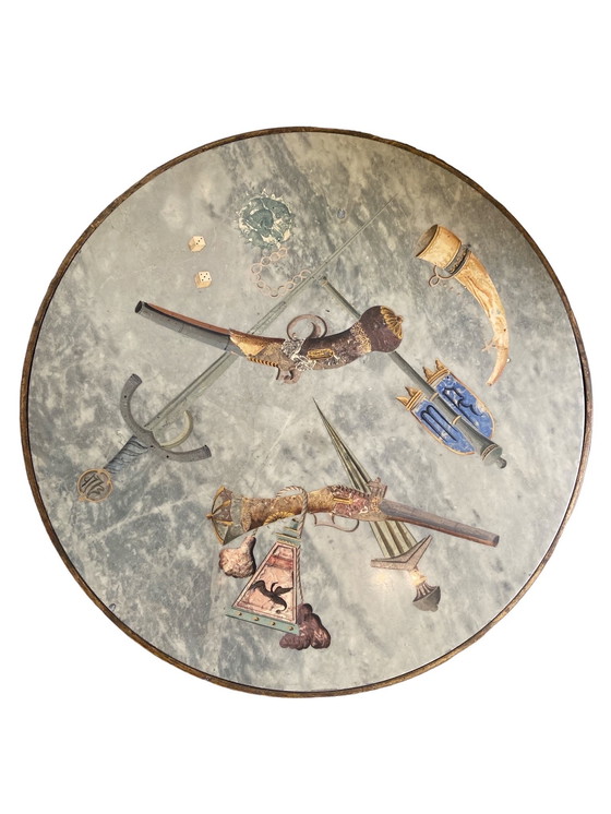 Image 1 of Marmo italiano dipinto con pistole e pugnali della NATO