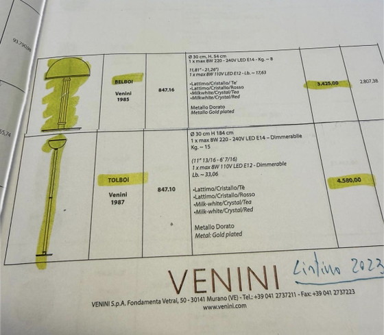 Venini Belboi Table Lamp New with Box and Warranty – Metal, Chrome (photo 4 of 5)