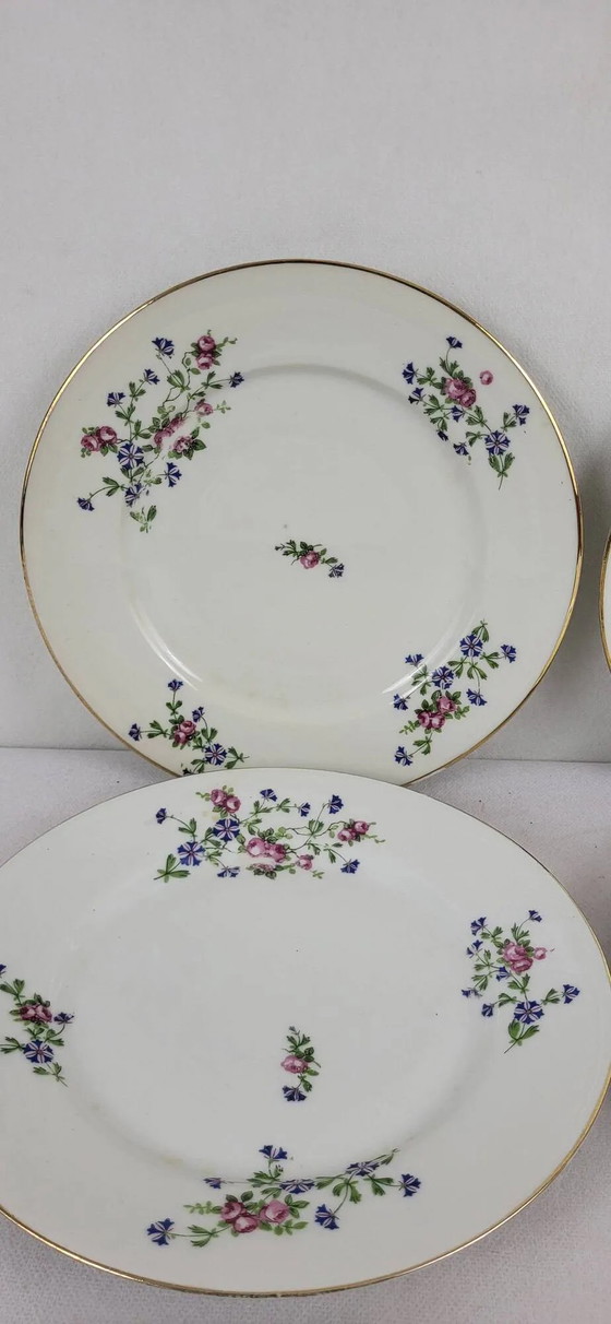 6 platte borden versierd met weerhaken – Servies, Porcelain (photo 9 of 12)