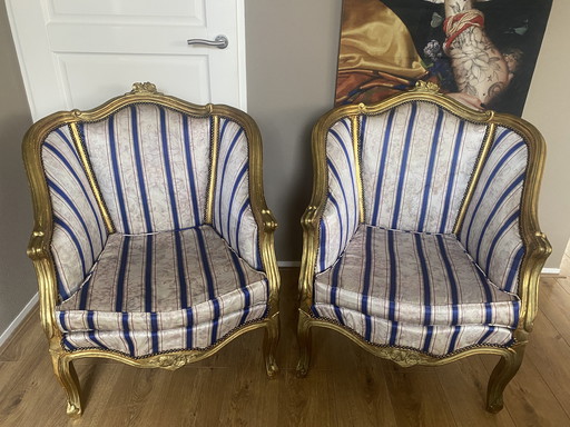 2 fauteuils baroques anciens