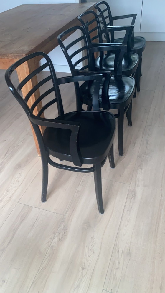 4 chaises Thonet - Bois noir – Chaises de salle à manger, Wood (photo 4 of 6)