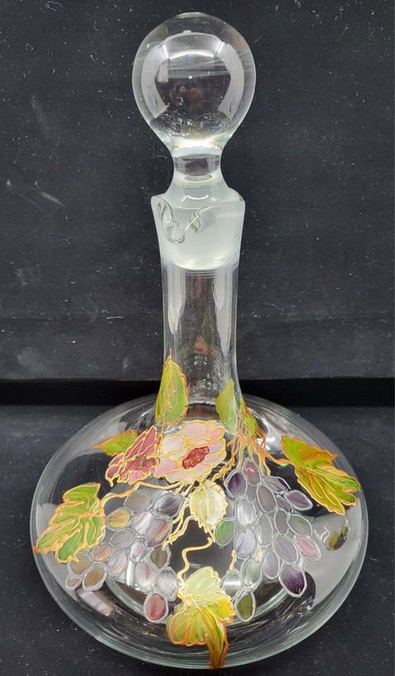 Image 1 of Weinservice Cristal d'Arques Frankreich handbemalt set of 3