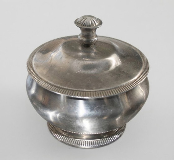 Elegant L'Étang & Rémy Stainless Steel Coffee/Tea Set, 4-piece with Tray, Glass & Decanter, Metal, Silver (photo 3 of 6)
