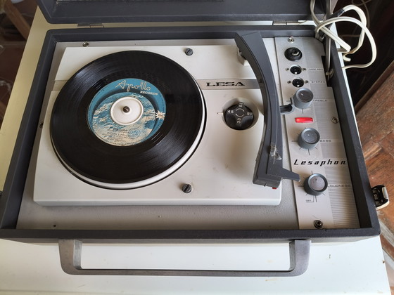Platine Vinyle Vintage Lesa Lesaphon Mod. Lf280 • – Objets déco, Metal, Plastic (photo 8 of 9)