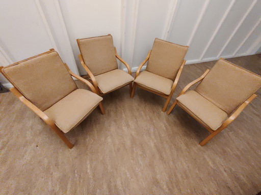 4x Deense designstoelen merk Stouby in goede staat 