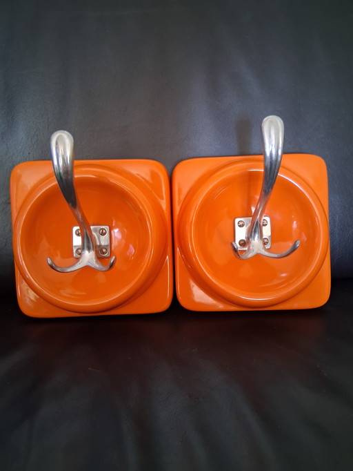 2 Vintage coat hooks 1970s