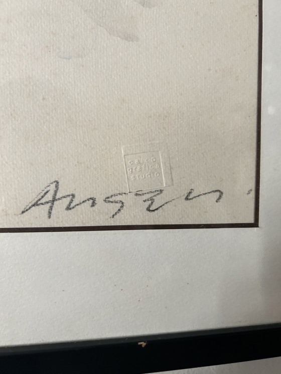 Image 1 of Original Numbered Lithograph by Franco Angeli