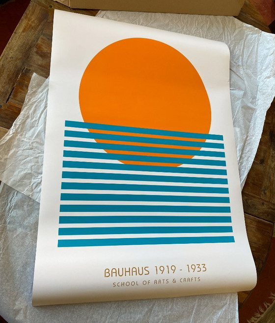 Image 1 of Bauhaus - Zonsondergang 1924 - Minimalistische Kunst - Poster 70 x 100 cm