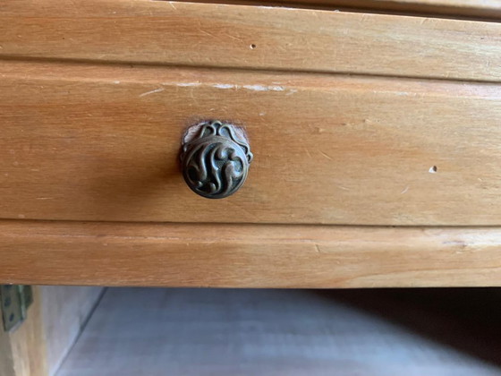 Image 1 of Vintage Kersenhouten Kast met Lades en Opzetstuk