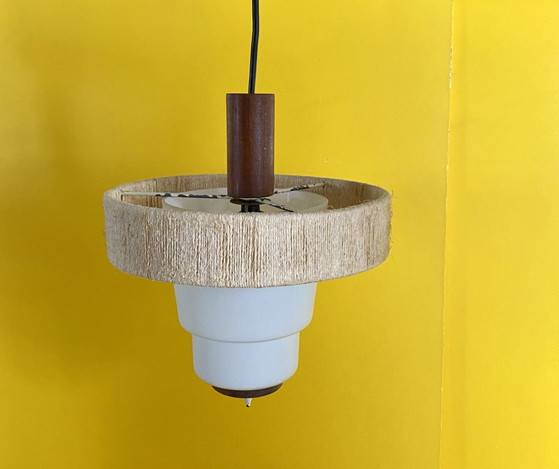 Lampada danese vintage – Lampade a sospensione, Cristallo, Legno (photo 9 of 12)