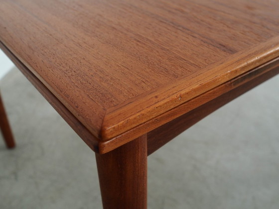 Image 1 of Teakholztisch, dänisches Design, 1970er Jahre, hergestellt in Dänemark