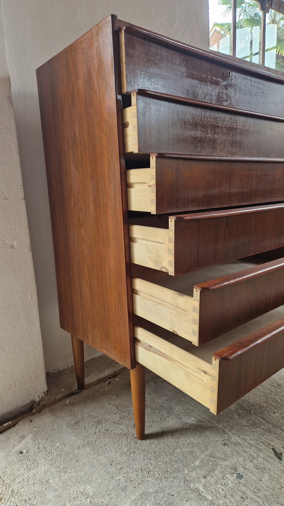 Image 1 of Commode vintage de design danois à 6 tiroirs