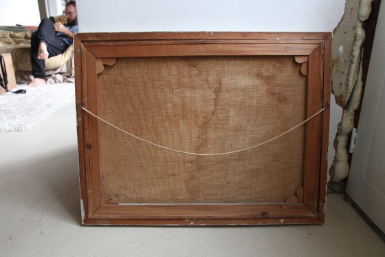 Image 1 of Dipinto ad olio impressionista danese, anni '60